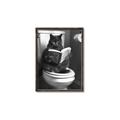 Picture of Plus Size Kitty on the Loo _GroupedProduct_Rectangle_Portrait_Canvas_Framed_
