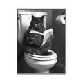 Picture of Plus Size Kitty on the Loo _GroupedProduct_Rectangle_Portrait_Canvas_Framed_