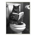 Picture of Plus Size Kitty on the Loo _GroupedProduct_Rectangle_Portrait_Canvas_Framed_