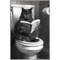 Picture of Plus Size Kitty on the Loo _GroupedProduct_Rectangle_Portrait_Canvas_Framed_