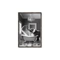 Picture of Joyful Elephant Bath Time _GroupedProduct_Rectangle_Portrait_Canvas_Framed_