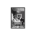Picture of Joyful Elephant Bath Time _GroupedProduct_Rectangle_Portrait_Canvas_Framed_