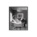 Picture of Joyful Elephant Bath Time _GroupedProduct_Rectangle_Portrait_Canvas_Framed_