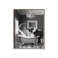 Picture of Joyful Elephant Bath Time _GroupedProduct_Rectangle_Portrait_Canvas_Framed_