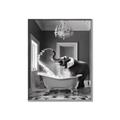 Picture of Joyful Elephant Bath Time _GroupedProduct_Rectangle_Portrait_Canvas_Framed_