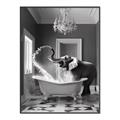 Picture of Joyful Elephant Bath Time _GroupedProduct_Rectangle_Portrait_Canvas_Framed_