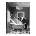 Picture of Joyful Elephant Bath Time _GroupedProduct_Rectangle_Portrait_Canvas_Framed_