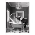Picture of Joyful Elephant Bath Time _GroupedProduct_Rectangle_Portrait_Canvas_Framed_