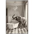 Picture of Luxuary Elephant _GroupedProduct_Rectangle_Portrait_Canvas_Framed_