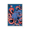 Picture of Tentacle Whirl Poster _GroupedProduct_Rectangle_Portrait_Canvas_Framed_