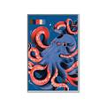 Picture of Tentacle Whirl Poster _GroupedProduct_Rectangle_Portrait_Canvas_Framed_