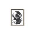 Picture of Vintage Diver Poster _GroupedProduct_Rectangle_Portrait_Canvas_Framed_