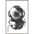 Picture of Vintage Diver Poster _GroupedProduct_Rectangle_Portrait_Canvas_Framed_