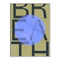 Picture of Breath Typography Poster _GroupedProduct_Rectangle_Portrait_Canvas_Framed_