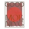 Picture of Good Morning Typography Poster _GroupedProduct_Rectangle_Portrait_Canvas_Framed_