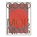 Picture of Good Morning Typography Poster _GroupedProduct_Rectangle_Portrait_Canvas_Framed_
