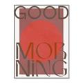 Picture of Good Morning Typography Poster _GroupedProduct_Rectangle_Portrait_Canvas_Framed_