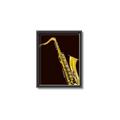 Picture of Golden Saxophone Poster _GroupedProduct_Rectangle_Portrait_Canvas_Framed_