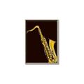 Picture of Golden Saxophone Poster _GroupedProduct_Rectangle_Portrait_Canvas_Framed_