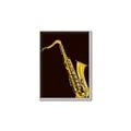 Picture of Golden Saxophone Poster _GroupedProduct_Rectangle_Portrait_Canvas_Framed_