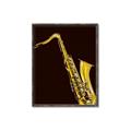 Picture of Golden Saxophone Poster _GroupedProduct_Rectangle_Portrait_Canvas_Framed_