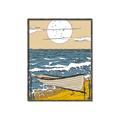 Picture of Summer Vacation Poster _GroupedProduct_Rectangle_Portrait_Canvas_Framed_