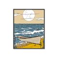 Picture of Summer Vacation Poster _GroupedProduct_Rectangle_Portrait_Canvas_Framed_
