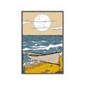 Picture of Summer Vacation Poster _GroupedProduct_Rectangle_Portrait_Canvas_Framed_