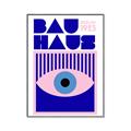 Picture of Bauhaus Eye Poster _GroupedProduct_Rectangle_Portrait_Canvas_Framed_