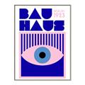 Picture of Bauhaus Eye Poster _GroupedProduct_Rectangle_Portrait_Canvas_Framed_