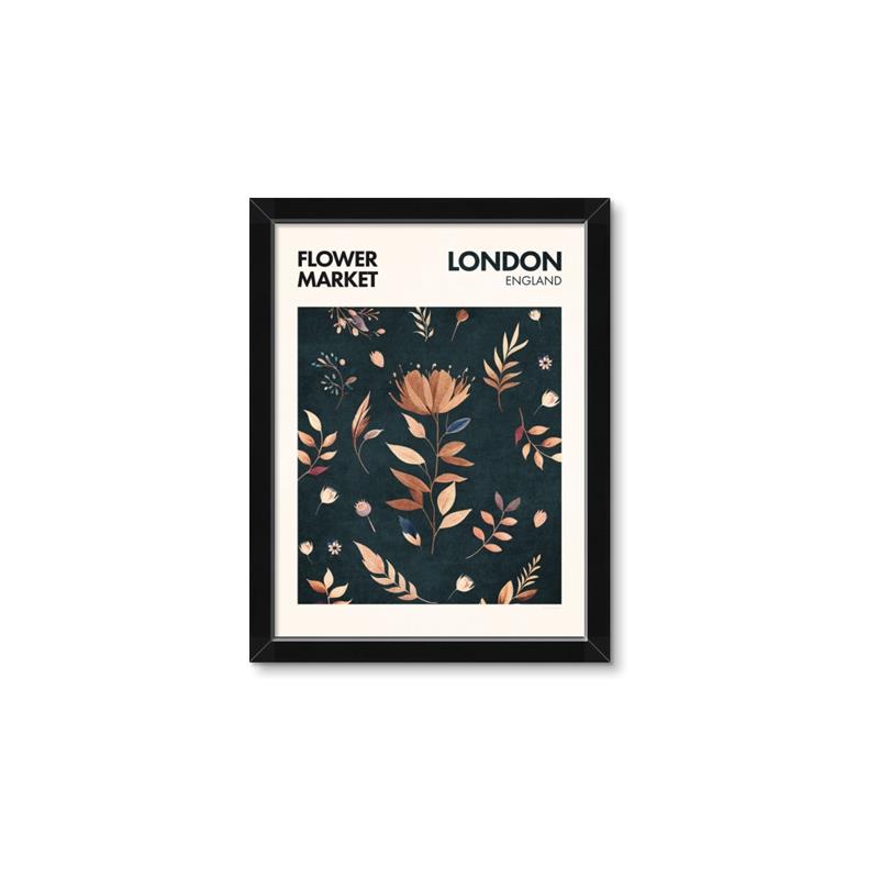 Picture of Flower Market London Poster _GroupedProduct_Rectangle_Portrait_Framed_Matted_