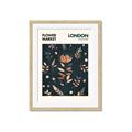 Picture of Flower Market London Poster _GroupedProduct_Rectangle_Portrait_Framed_Matted_