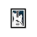 Picture of Retro White guitar Poster _GroupedProduct_Rectangle_Portrait_Framed_Matted_
