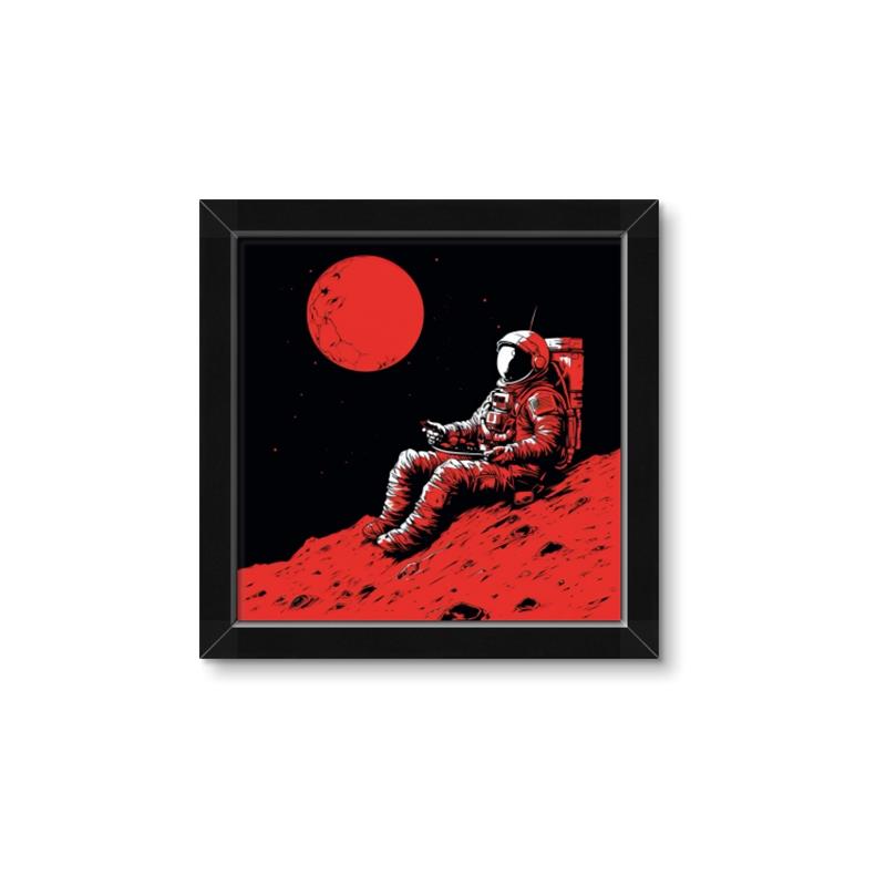 Picture of Retro Moonwalk Poster _GroupedProduct_Square_Framed_Matted_