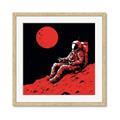 Picture of Retro Moonwalk Poster _GroupedProduct_Square_Framed_Matted_