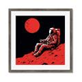 Picture of Retro Moonwalk Poster _GroupedProduct_Square_Framed_Matted_