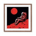 Picture of Retro Moonwalk Poster _GroupedProduct_Square_Framed_Matted_