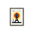 Picture of Retro Eiffel Tower Poster _GroupedProduct_Rectangle_Portrait_Framed_Matted_