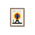 Picture of Retro Eiffel Tower Poster _GroupedProduct_Rectangle_Portrait_Framed_Matted_