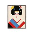 Picture of Geisha Retro Poster _GroupedProduct_Rectangle_Portrait_Framed_Matted_