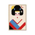 Picture of Geisha Retro Poster _GroupedProduct_Rectangle_Portrait_Framed_Matted_