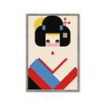 Picture of Geisha Retro Poster _GroupedProduct_Rectangle_Portrait_Framed_Matted_