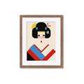 Picture of Geisha Retro Poster _GroupedProduct_Rectangle_Portrait_Framed_Matted_