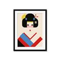Picture of Geisha Retro Poster _GroupedProduct_Rectangle_Portrait_Framed_Matted_