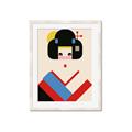 Picture of Geisha Retro Poster _GroupedProduct_Rectangle_Portrait_Framed_Matted_