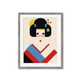 Picture of Geisha Retro Poster _GroupedProduct_Rectangle_Portrait_Framed_Matted_