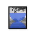 Picture of Misty Blue Horizon _GroupedProduct_Rectangle_Portrait_Framed_Matted_