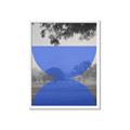Picture of Misty Blue Horizon _GroupedProduct_Rectangle_Portrait_Framed_Matted_