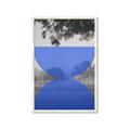 Picture of Misty Blue Horizon _GroupedProduct_Rectangle_Portrait_Framed_Matted_