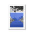 Picture of Misty Blue Horizon _GroupedProduct_Rectangle_Portrait_Framed_Matted_